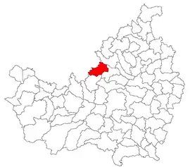 Location in Cluj County