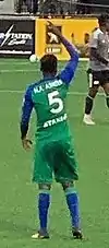 Ashitey with Hartford Athletic in 2021