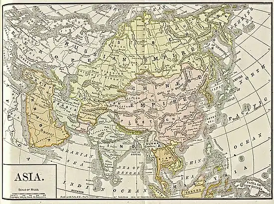 Image 1Map of Asia showing the "Chinese Empire" (1892) (from History of Taiwan)