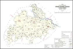 Map showing Bikamau (#404) in Asoha CD block