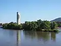 Queen Elizabeth II Island viewed from the Kings Avenue Bridge