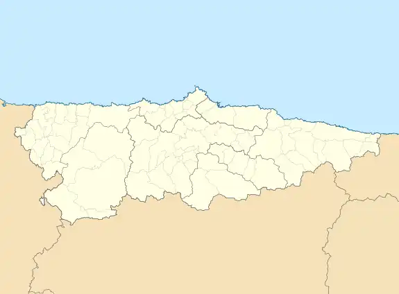 Lugones is located in Asturias