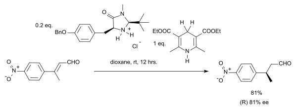 Asymmetric Organocatalytic Transfer Hydrogenation Yang 2004