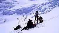 Athabasca Glacier headwall (on the ramp)