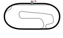 Layout of Atlanta International Speedway, used until 1996