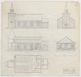 Diagram of the present church