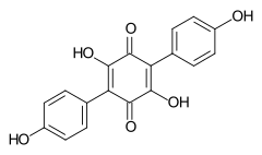 2,5-Dihydroxy-3,6-bis(4-hydroxyphenyl)-1,4-benzoquinone