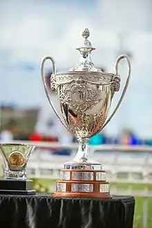 The Barfoot & Thompson Auckland Cup trophy which Auckland Cup Week is named after.