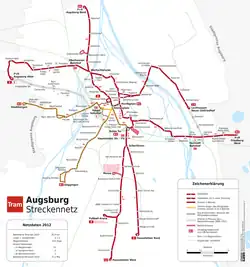 Map of the network, 2012.