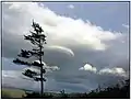 August sky over the table lands