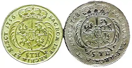 New August d’or (1761–1763 Münzstätte Berlin)