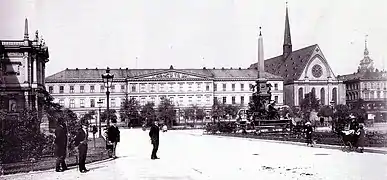 c. 1890, with the Augusteum on the left