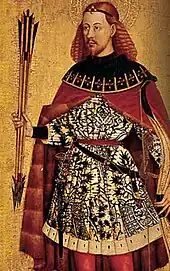 A 15th-century painting by Jacomart in the Church of Santa Maria in Xàtiva, once thought to portray Ausiàs March