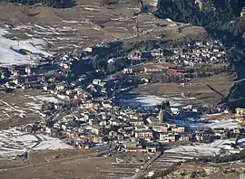 Aussois seen from La Norma ski resort in February 2011.