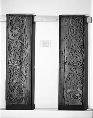 Carved designs from the old Austad stave church.