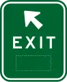 (GE2-4) Exit (with supplementary number)