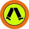 (R3-1) Pedestrian Crossing (with target board, used in Queensland)