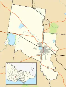 Sebastopol is located in City of Ballarat