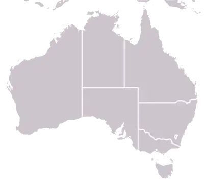 Map showing the location of Otway Basin