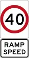 Ramp Speed Limit (Used in Queensland)