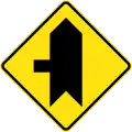 (W2-209) Priority side road intersection from left (Used in New South Wales)