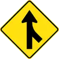 (W5-34) Merging Traffic (right)