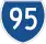 State Route 95 marker