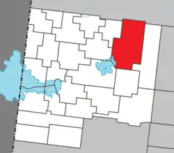 Location within Abitibi-Ouest RCM