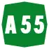 Autostrada A55 shield}}