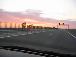 A2 motorway between Bucharest and Fetești