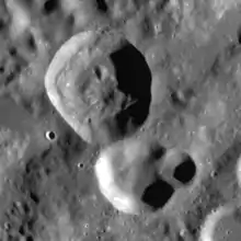 LRO image, Van Albada is on the bottom of the image