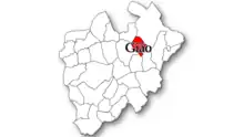 map of Gião Civil Parish