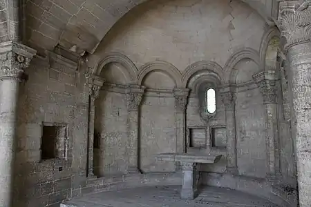 Interior of the chapel on the Pont Saint-Bénézet in Avignon