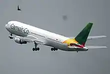 Camair-Co Boeing 767-300ER taking off.