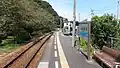 A view of the station platform in 2015.