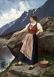 Young Woman at an Overlook