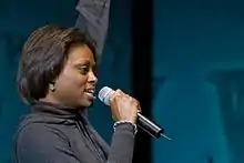 Ayiesha Woods performing in January 2008