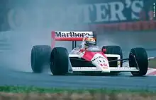 The dominant McLaren MP4/4. Driven by Ayrton Senna in 1988.