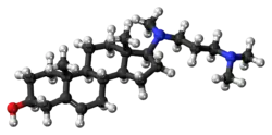 Ball-and-stick model of azacosterol