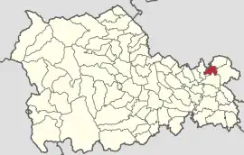 Location in Neamț County