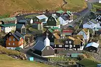 Bøur as seen from above, Oct 2005