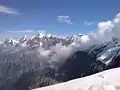 Eiger, Mönch and Jungfrau seen from the northern ridge