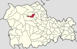 Location in Neamț County