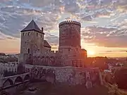 The castle at dusk