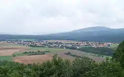 View on Březová from Točník Castle