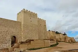 Entronque of the bastion with the defensive wall of La Alcazaba