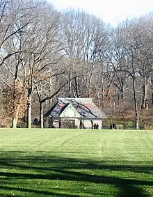 Ballplayers House, Central Park, New York City, completed in 1990.