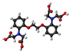 Ball-and-stick model of the BAPTA molecule