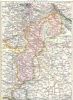 Austrian territorial claims in West-Hungary,the region where the short-lived Hungarian occupied and governed Lajtabánság existed.