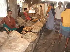 Dry fish market